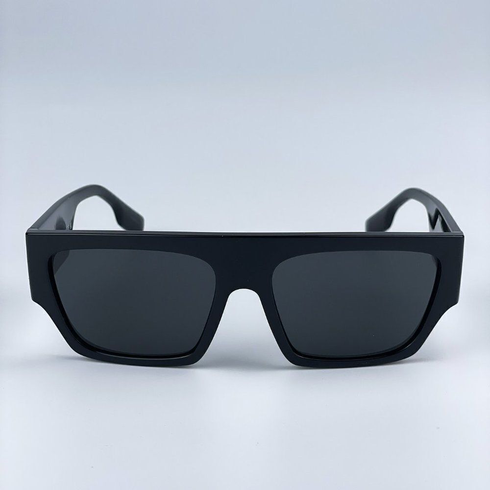 NEW Burberry BE4397U MICAH 300187 Black Dark Grey Square Unisex Sunglasses